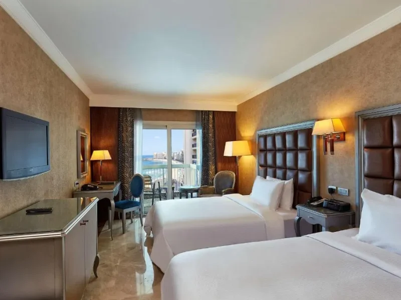 Twin Guest Room with Partial Sea View