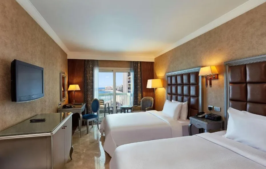 Twin Guest Room with Partial Sea View